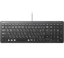 エレコム キーボード 有線 パンタグラフ コンパクトキーボード ブラック TK-FCP097BK(2)
