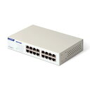 エレコム スイッチングハブ ギガビット 16ポート 電源内蔵 金属筺体 簡易パッケージ EHC-G16MN2A-HW