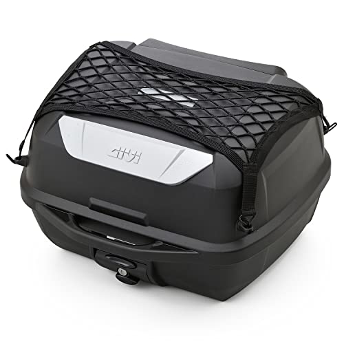 GIVI(ジビ) バイク用 リアボックス 43L 未塗装ブラック モノロックケース オプション付き(インナーボトムマット/バックレスト/ネットフック) E43NTL-ADV 95342