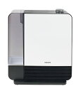 山善 大風量 セラミックヒーター 加湿機能搭載 (木造和室 6畳 / プレハブ洋室 10畳 まで) タンク容量2.2L 暖房出力2段階切替 ホワイト DKF-M121(W)(3)