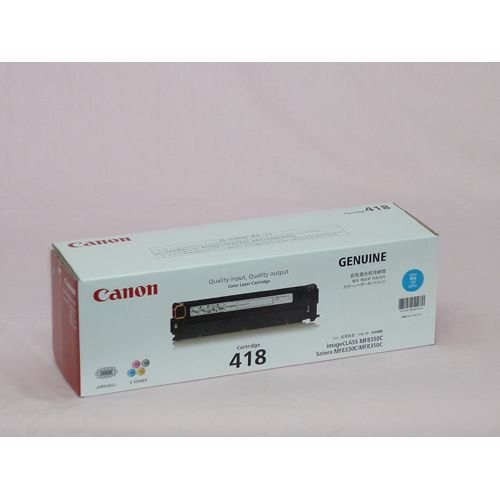 純正品 Canon キャノン トナーカートリッジ418 シアン / 4960999655345 純正品 Canon キャノン トナーカートリッジ418 シアン / 4960999655345