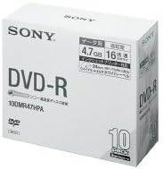 SONY データ用DVD R4.7GB1 16倍速 1枚 10 5ミリ IJP対応 EMC-10DMR47HPA