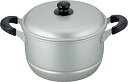 和平フレイズ 両手鍋 煮物 蒸し料理 兼用鍋 舞楽 24cm 目皿付 軽量タイプ アルマイト加工 ガス火専用 MR-7589(3)