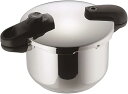 パール金属 圧力鍋 5.5L 両手 3層底 切り替え式 クイックエコ HB-5136
