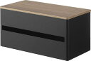 山崎実業(Yamazaki) 片手でカット 隠せる キッチンペーパーホルダー L ブラウン 本体:W31.2 D16.2 H17cm リン RIN ペーパーホルダー 海外製キッチンペーパーに対応 キッチン収納 1644