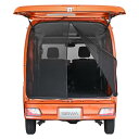 セイワ(SEIWA) 車用 防虫ネット 楽らくマグネット バックドア専用 Sサイズ IMP041 1枚入り メッシュ 両面スライドファスナー 車中泊 エブリイ/HIJET に最適サイズ カー用品 カメムシ対策(2)