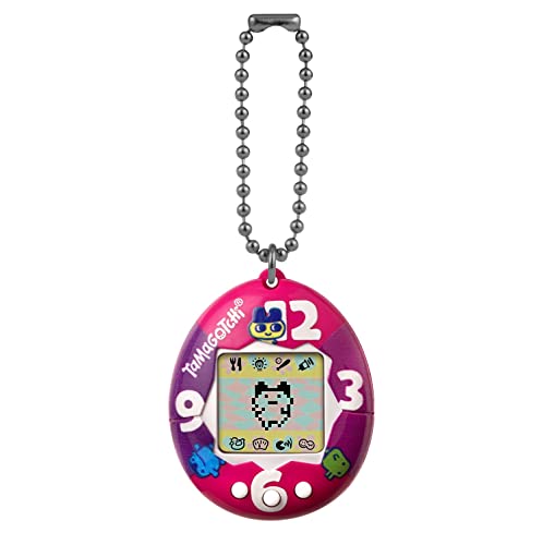 Original Tamagotchi Purple-Pink Clock