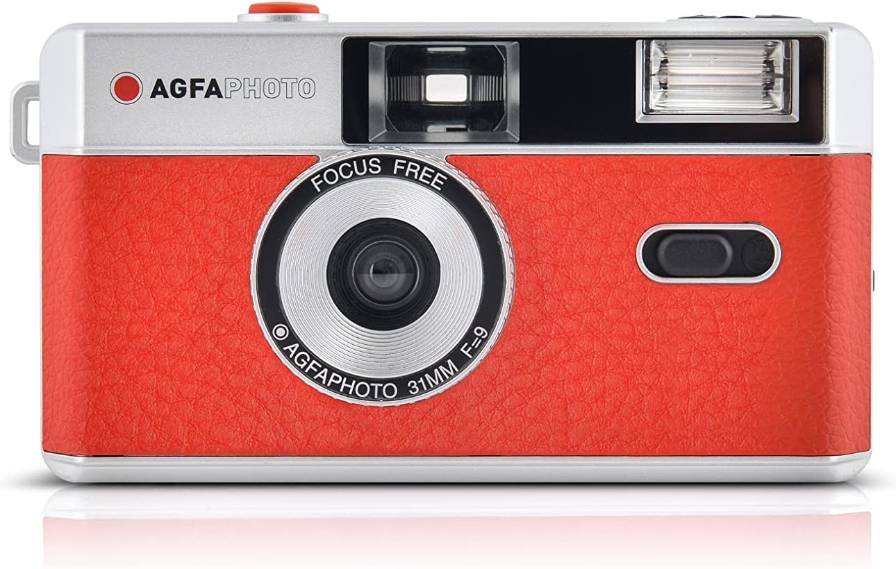 フィルムカメラ AGFA アグファ フィルムカメラ レトロ 簡単 軽量 おすすめ コンパクト オススメ 初心者 35mm カメラ レッド