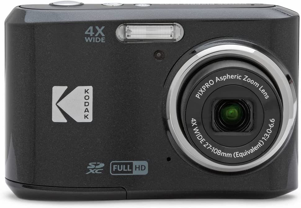 デジカメ Kodak コンパクト デジタルカメラ 単3電池使用 簡単 高画質 コダック デジカメ PIXPRO FZ45-BK ブラック 1600万画素 光学4倍ズーム