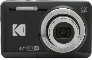 デジカメ Kodak コンパクト デジタルカメラ 簡単 高画質 コダック デジカメ PIXPRO FZ55-BK ブラック 1600万画素 光学5倍ズーム