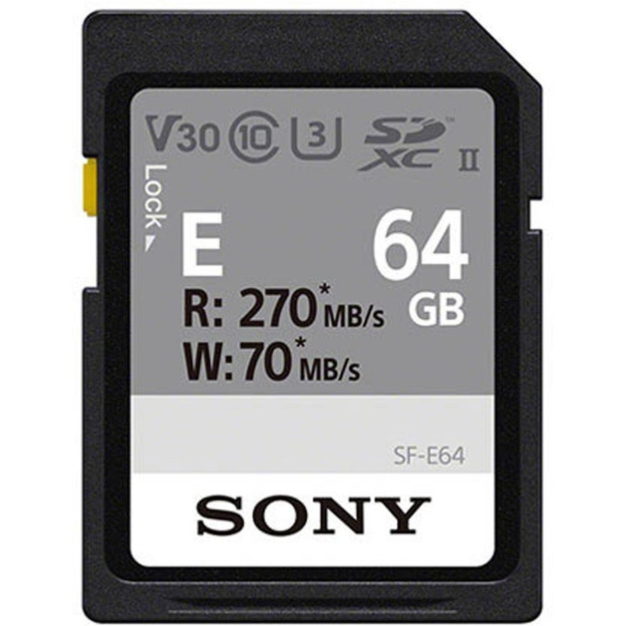 SDカード 64GB デジカメ ビデオカメラに メモリーカード ゆうパケット発送 高速 めもりーかーど SONY ソニー SDXC 64GB UHS-II 4K対応 U3 V30 Class10 SF-E64 海外向けパッケージ