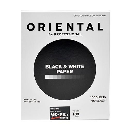オリエンタル ORIENTAL 白黒印画紙 NSG VC-FBIII 8x10 100枚入 六切　20.3×25.4cm