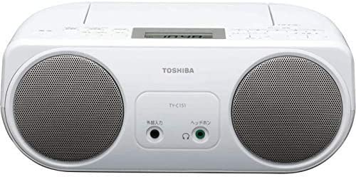 CDラジオ CDプレーヤー 高音質 コンパクト かんたん おすすめ AM FM 東芝 TOSHIBA TY-C151(S)