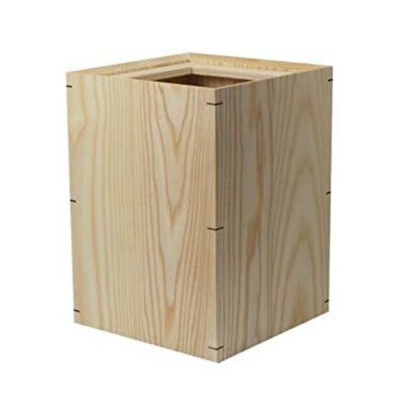 ウッドニー 木製ゴミ箱 ホワイトアッシュ KL009-H シンプル 高級感 無垢材 ごみ箱 木製 リビング インテリア