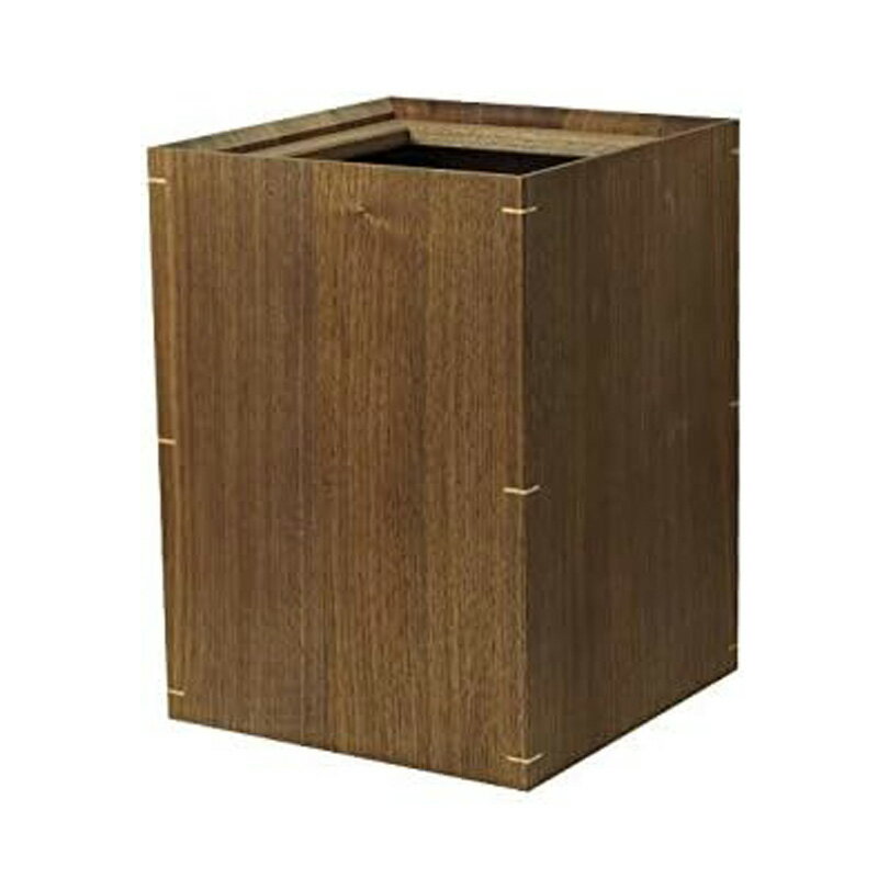 ウッドニー 木製ゴミ箱 ウォールナット KL009-W シンプル 高級感 無垢材 ごみ箱 木製 リビング インテリア
