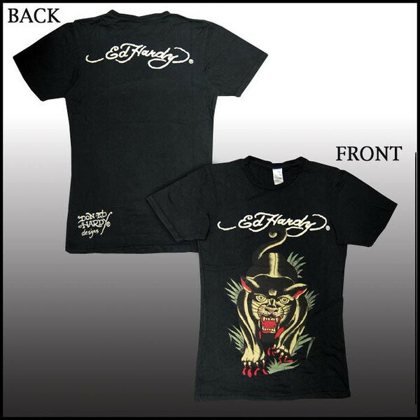 送料無料 【200種類の品揃え】 エドハーディー メンズ 半袖 Tシャツ PANTHER ブラック エド・ハーディー 正規品 海外 LAセレブ 多数着用 ファッション 雑誌 掲載 ブランド タトゥー セレカジ ストリート ロック スタイル