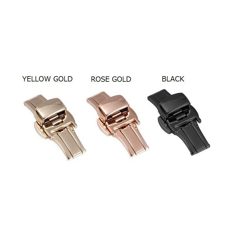 12mmベルト用バックル YellowGold/RoseGold/Black