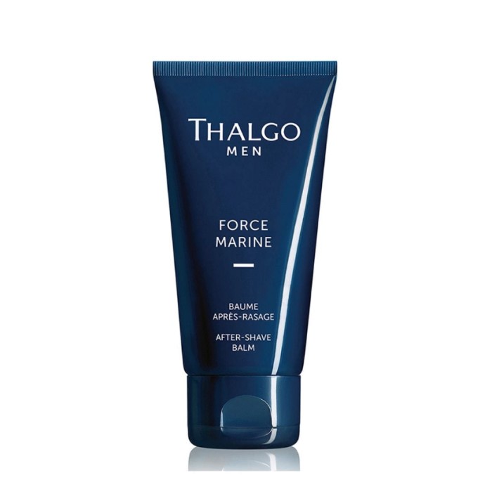 【商品名】 THALGO タルゴ タルゴメン フォースマリン アフターシェーブバーム 【内容量】 75ml 【商品説明】 乳液タイプのアフターシェイブ 髭剃り後のお肌をやさしく整え、なめらかな素肌へ アルコールフリーのアフターシェイブバーム。 シェービング後の肌に滑らかさと心地よさを取り戻し、快適なコンディションに整えます。 肌をいたわる優しいテクスチャーで、軽くなめらかな使用感。 フレッシュ&エネルギーアップの香りです。 シンプルステップで肌を整えるタルゴのメンズライン。 皮脂の分泌が多く、日々の髭剃りなどによってダメージを受けている男性肌のために、 キー成分としてマリン由来成分『アルゲブルーヴィタル』『エンテロモーファコンプレッサエキス』を使用。 【使用方法】 髭剃り後、手のひらに適量を取り、乾いた顔と首にやさしくなじませます。 必要に応じてアルゲブルーヴィタルクリームを重ねて使用します。 【全成分】 水,プロパンジオール,炭酸ジカプリリル,トリ（カプリル酸／カプリン酸）グリセリル,カプリル酸プロピルヘプチル,BG,トリセテアレス－4リン酸,ヒラアオノリエキス,（アクリロイルジメチルタウリンアンモニウム／VP）コポリマー,グリセリン,アファニゾメノンフロスアクエエキス,ラミナリアディギタータエキス,フェノキシエタノール,加水分解水添デンプン,香料,クロルフェネシン,エチルヘキシルグリセリン,ココアンホジ酢酸2Na,t－ブタノール,カプリリルグリコール,トコフェロール,セファリン,ケリドニン,ソルビン酸K,ヘキシレングリコール,PVP,青1,赤227 *当店の商品はすべて正規品ですので、ご安心してお買い求めください。 *予告なくパッケージ等がリニューアルする場合がございます。ご不安な場合は必ずお問い合わせください。 ・メーカー名：タルゴジャポン株式会社 ・製造国：フランス製 ・商品区分：化粧品 ・広告文責：健康．com　連絡先06-6585-9073