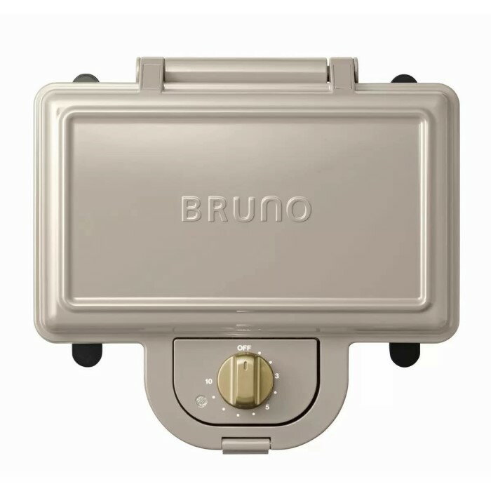 【商品名】 BRUNO ブルーノ ホットサンドメーカー ダブル グレージュ BOE044-GRG 【内容量】 1台 【商品説明】 かわいい焼き目のホットサンドが簡単に作れます ・6枚切りの食パンも挟める ・1分単位で細かく設定できるダイヤル...