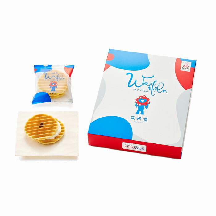 【Expo2025・大阪 関西万博】ミャクミャク 長崎堂 ヴァッフェル 6枚入り