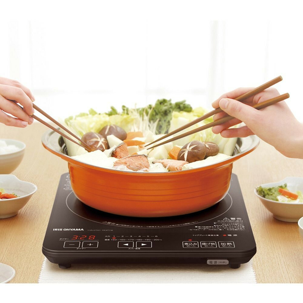 薄型IHクッキングヒーター 【単品販売】1400W　ブラック