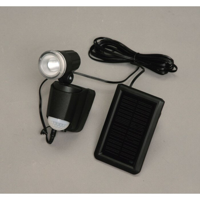 ソーラー式LEDセンサーライト 黒