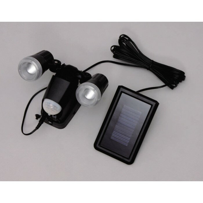 ソーラー式LEDセンサーライト ブラック
