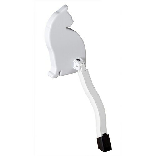 旭電機化成 ドアストッパーねこ ホワイト 8106892 関連：(アイディア 時短 グッズ 商品 生活 暮らし 便..