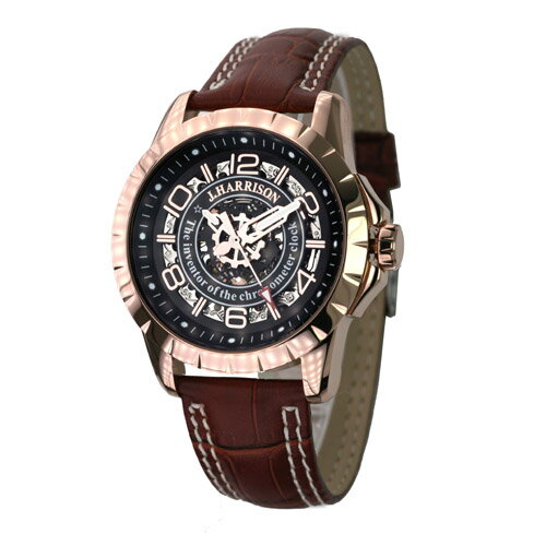 J.HARRISON 両面スケルトン自動巻&手巻紳士用腕時計 JH-038PB | 時計 関連単語 壁掛け ベルト ケース バンド 電波 オシャレ アナログ デジタル メンズ レディース おしゃれ 置き時計 腕時計敬老の日 就職 節分 卒業 成人の日 長寿祝い 出産祝い 御中元