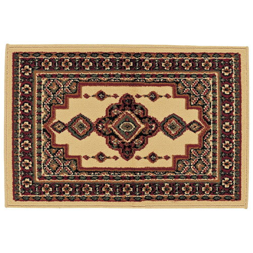 ウィルトン織ペルシャ柄マット ベージュ K20509826 関連：(アイディア 時短 グッズ 商品 生活 暮らし ..