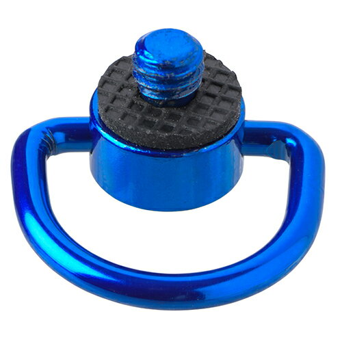 エツミ 1/4"スクリュー カメラストラップ用Dリング ブルー VE-6953 | カメラ 関連単語 ストラップ 三脚..