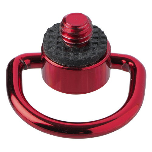 エツミ 1/4"スクリュー カメラストラップ用Dリング レッド VE-6954 | カメラ 関連単語 ストラップ 三脚..