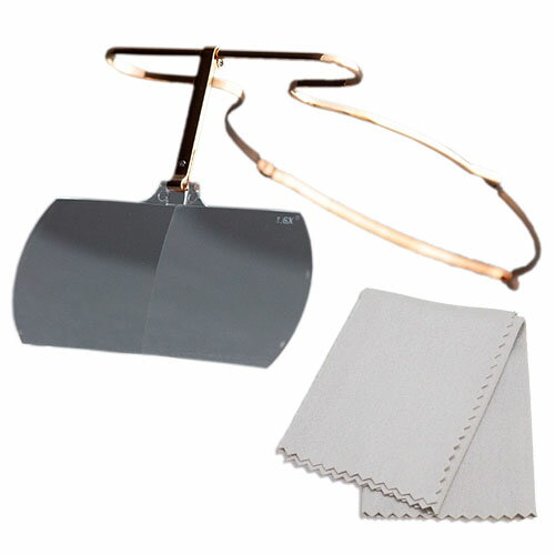 SABAE LOUPE さばえルーペ ピンクゴールド1.6倍 + 強力メガネくもり止めクロス くもらーず SLB-00116PG..