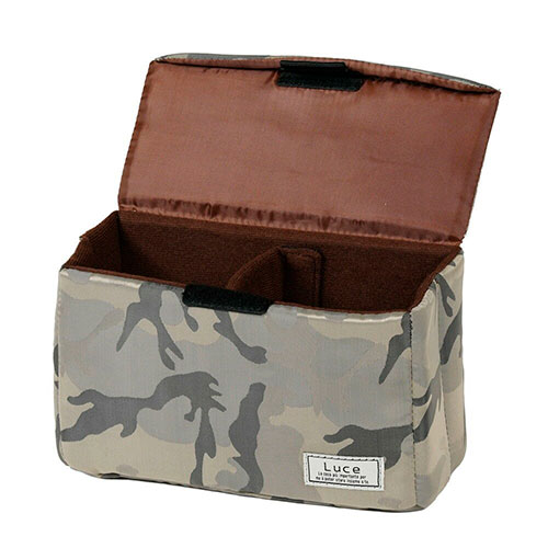 AOSTA カメラバッグ LUCE インナーボックス S 1.7L グレージュカモフラージュ AOS-LU1IB S-GJC KEN820544 | カメラ 関連単語 ストラップ 三脚 小型 ケース 保護 リュック レインカバー iphone 耳かき ハンドストラップ 写真 撮影 デジタル 液晶 ビデオ