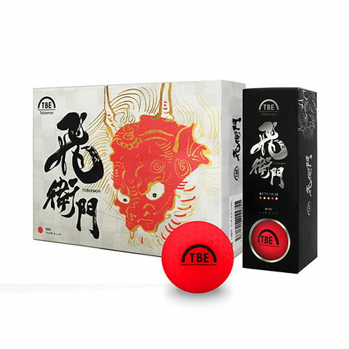 【144個セット（12球×12箱）】リーダーメディアテクノ 飛衛門 TOBIEMON 2ピースマットボール レッド T-..