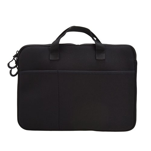 エツミ ピークビズ PCインナークッションケース 横型ポケット付 ブラック 13.3インチ VPEAK-IN01 | 寝..