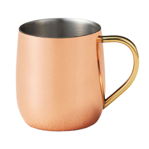 マグボトル・水筒銅は熱伝導に優れているため、冷たい飲み物を注ぐと、口当たりや手に伝わる清涼感は格別です。2重構造なので、温かいものを入れてもOK。温かさ・冷たさが長持ちします。メーカー品番:CNE905サイズ:7×11×8.5cm(250m...