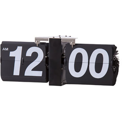 東谷 フリップクロック ブラック CLK-118BK 関連：(アイディア 時短 グッズ 商品 生活 暮らし 便利 安..