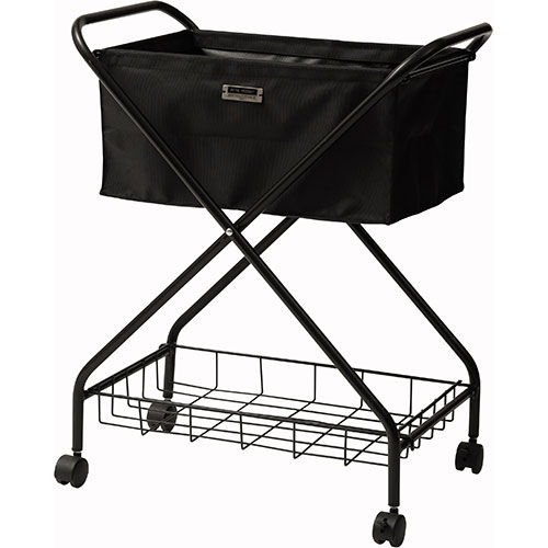 東谷 フォールディング バスケットワゴン ブラック MIP-83BK 関連：(アイディア 時短 グッズ 商品 生活 暮らし 便利 安全)