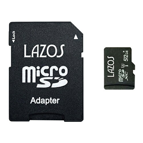 20ĥåȡ Lazos microSDXC꡼ 512GB UHS-I U3 CLASS10 ѥå L-B512MSD10-U3X20 ...