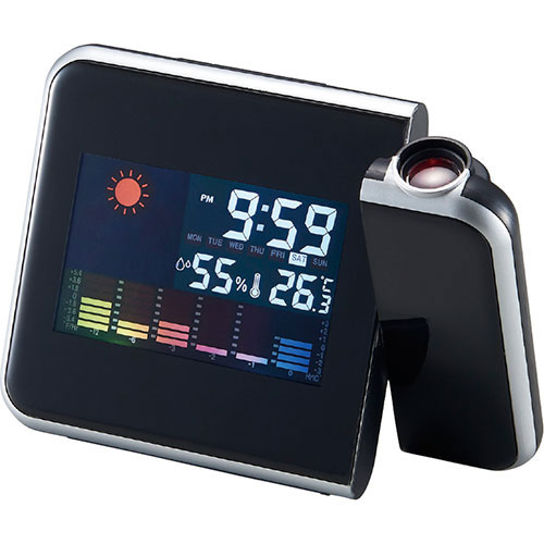 プロジェクター機能付ウェザークロック C5045116 | プロジェクター スクリーン 関連単語 小型 大型 家..