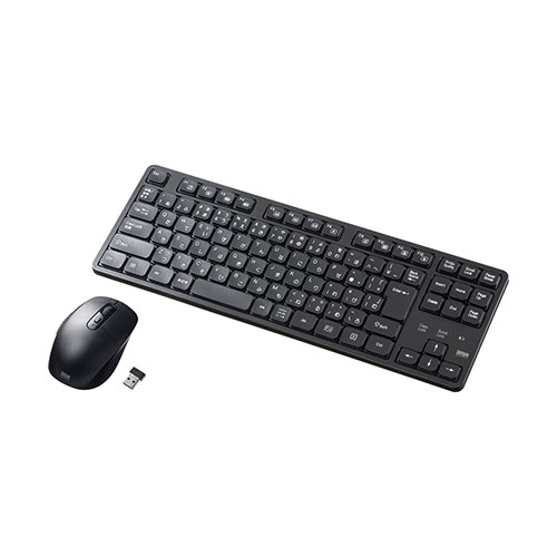 サンワサプライ ワイヤレス静音キーボードマウスセット SKB-WL38SETBK | キーボード 関連単語 bluetoot..