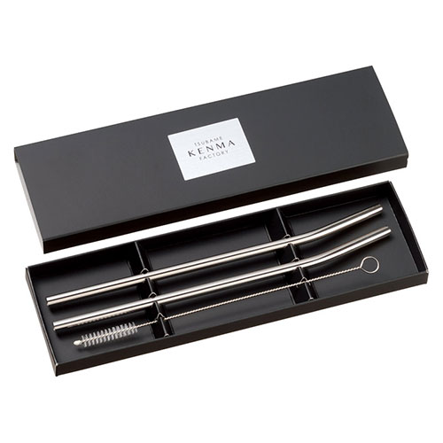 燕研磨ファクトリー ステンレスストロー2本組 22403808 関連：(アイディア 時短 グッズ 商品 生活 暮ら..