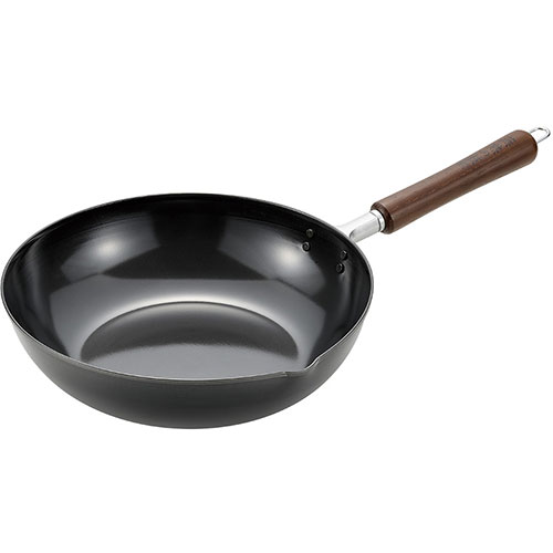 よこやま 燕熟の技 木柄いため鍋27cm EJTP-401 関連：(アイディア 時短 グッズ 商品 生活 暮らし 便利 ..