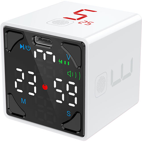 llano TickTime Cube 楽しく時間管理ができるポモドーロタイマー ホワイト TK1-W1 関連：(アイディア 時短 グッズ 商品 生活 暮らし 便利 安全)