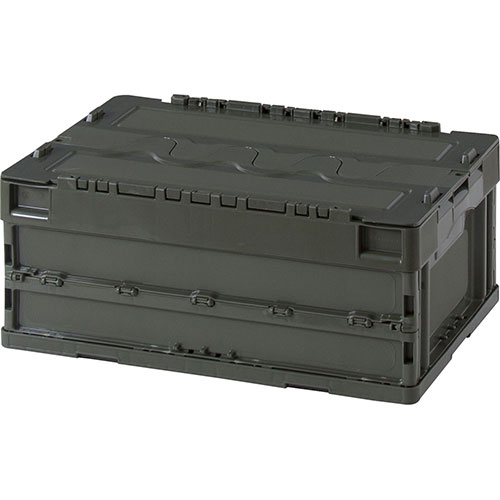 東谷 フォールディングコンテナ カーキ CF-S31NR 関連：(アイディア 時短 グッズ 商品 生活 暮らし 便..