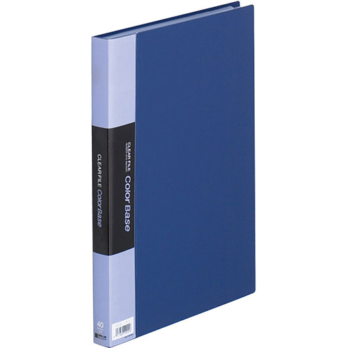 【5個セット】 KING JIM キングジム クリアーファイルカラーベースW ネイビー KJ-132CW-NVX5 関連：(ア..