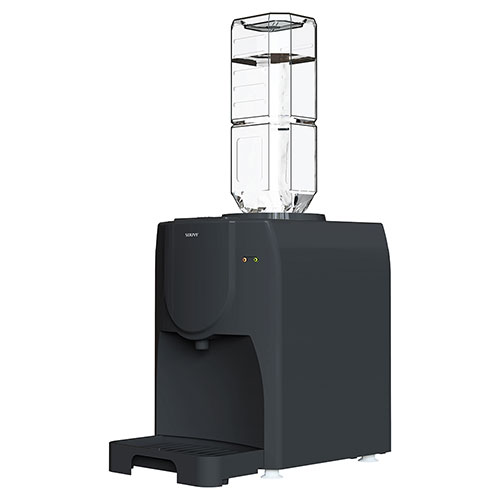 SOUYI JAPAN 卓上ウォーターサーバー 折りたたみトレー付き チャコールグレイ SY-108 ...