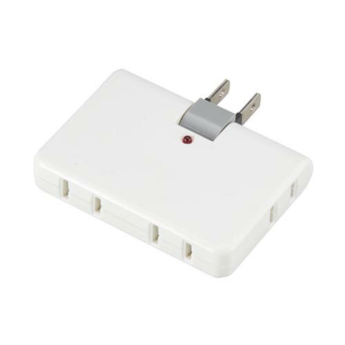 【10個セット】 YAZAWA 雷ガード付4個口コーナータップ Y02CK400WHX10 関連：(アイディア 時短 グッズ 商品 生活 暮らし 便利 安全)(2)