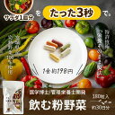 飲む粉野菜 サプリ 野菜そのまま 農薬不使用 30日分 180粒 宮城県産 野菜 使用 野菜不足 サプリメント 送料無料 粉 その1